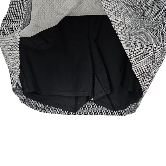 SC & Co Tennis Golf Skort Black Geometric Pull On Tummy Control Shorts Skirt XL - Picture 3 of 8